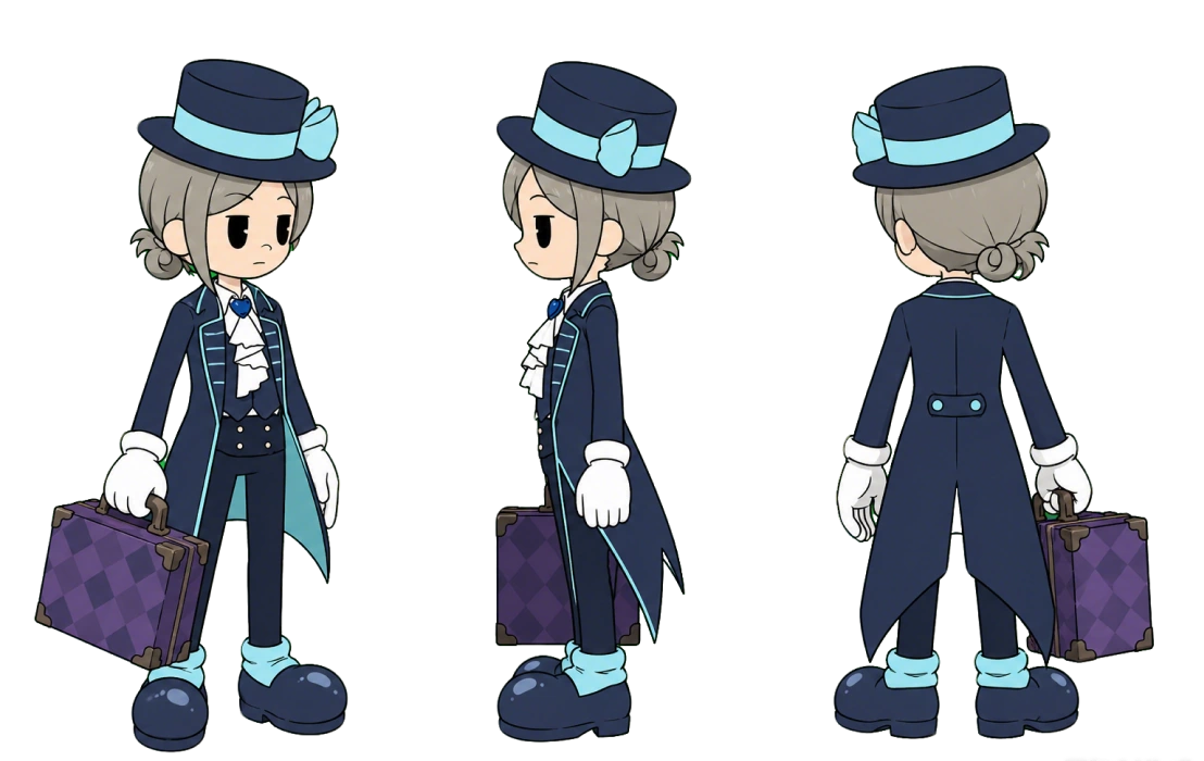 正面 · 侧面 · 背面